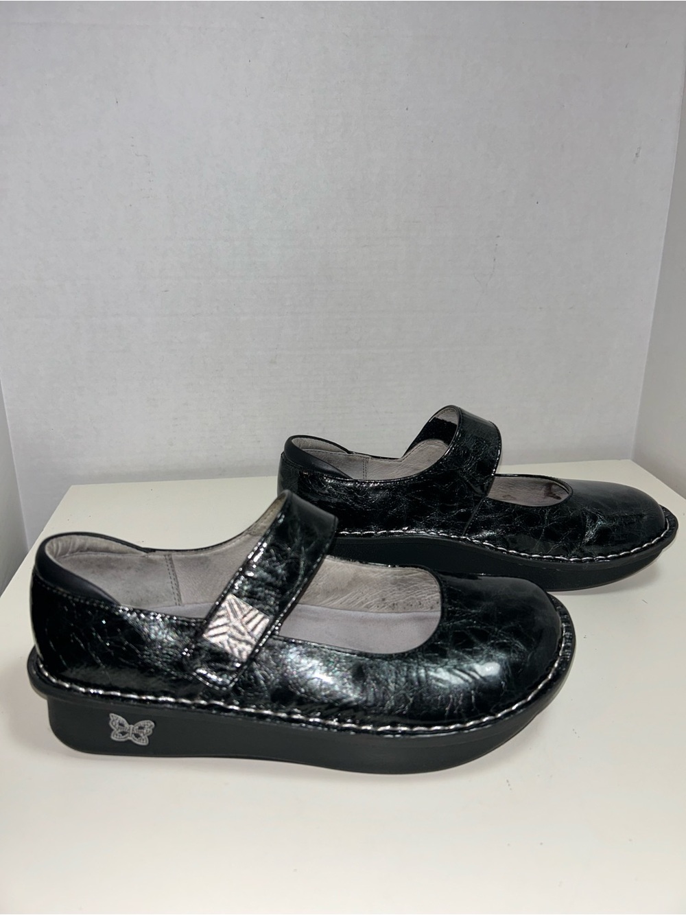 Alegria Paloma PAL 7713 Mantle Black Patent Leather Mary Jane Comfort Clog